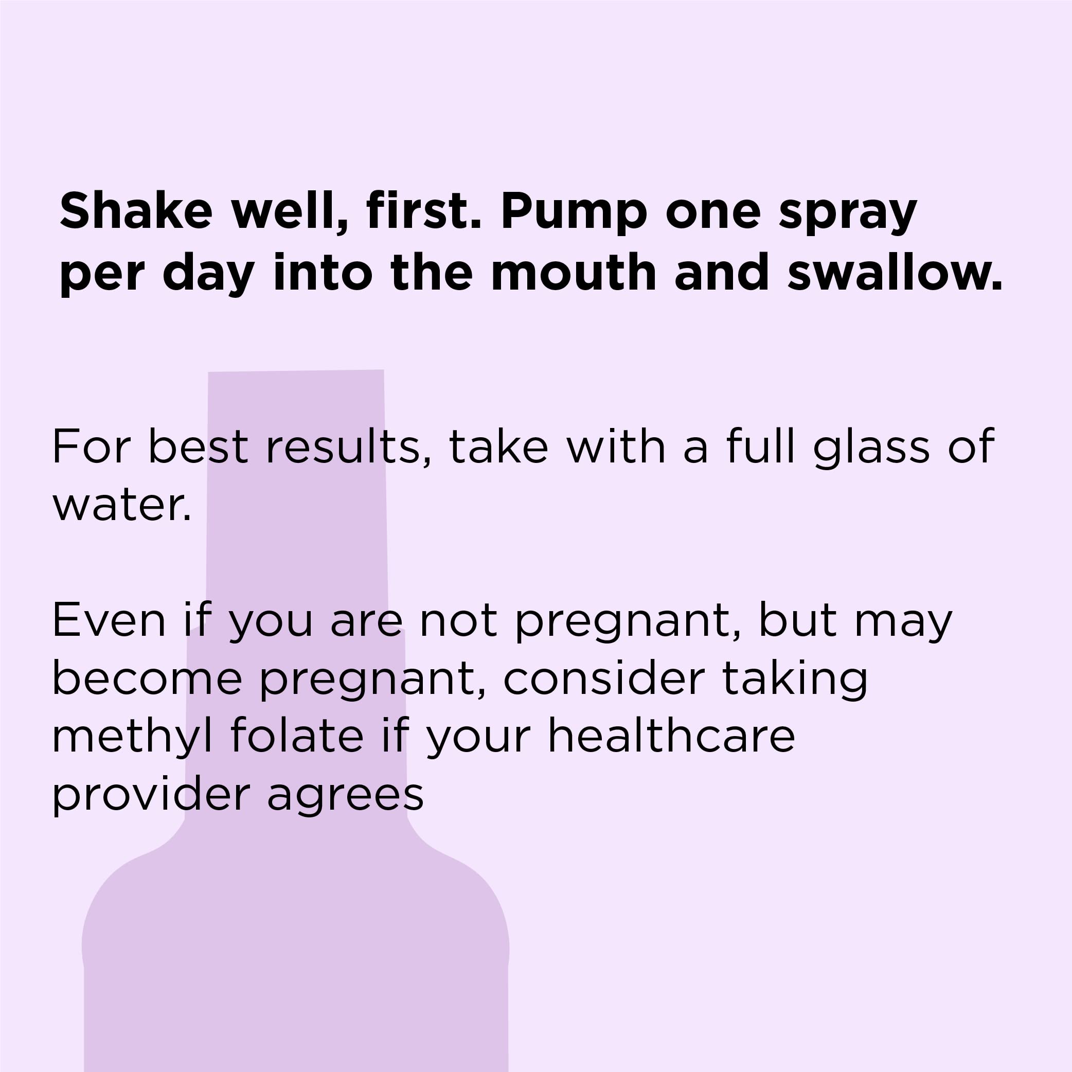 Applying nbpure Methylfolate spray