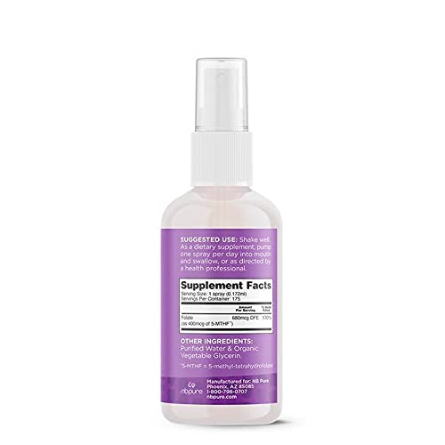 nbpure Methylfolate spray packaging