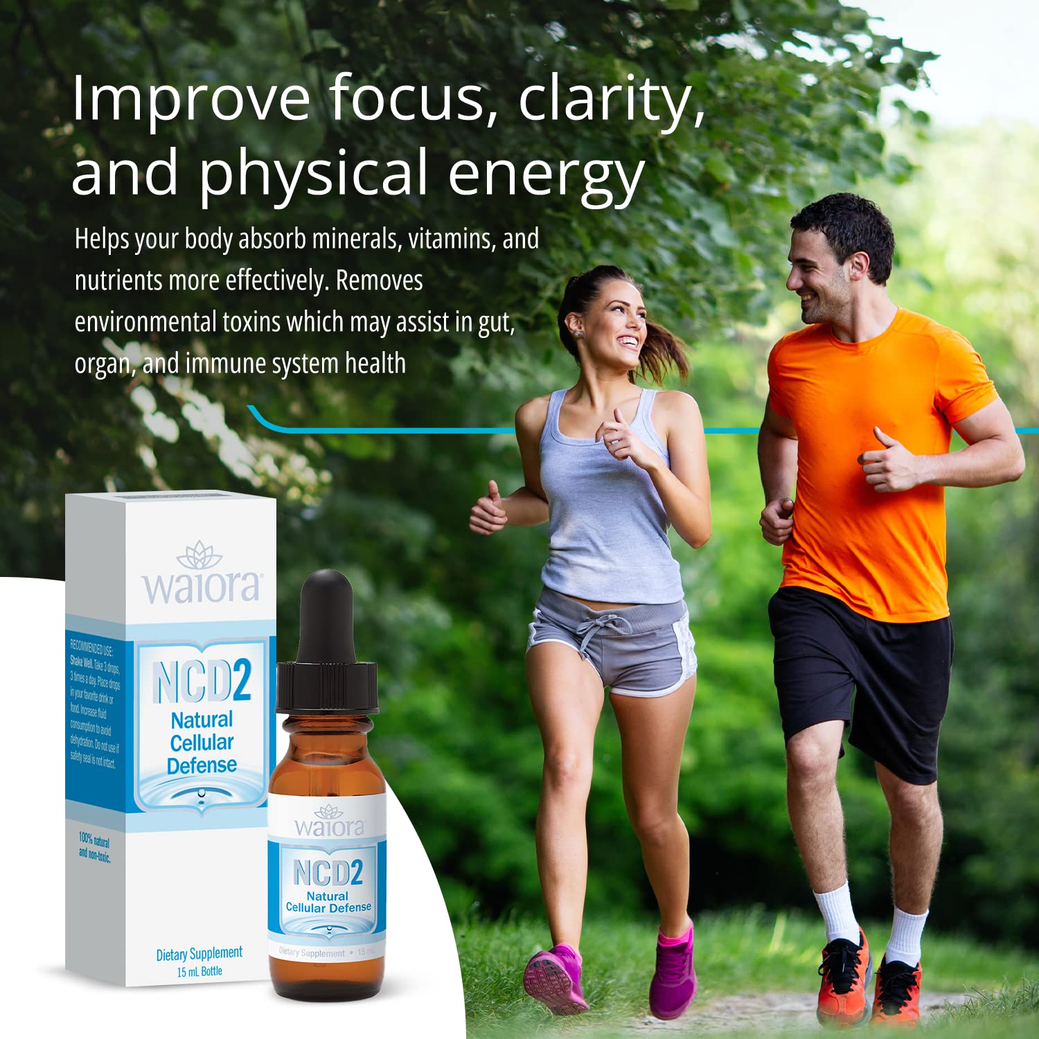 NCD2 zeolite drops depicted to support immune system health