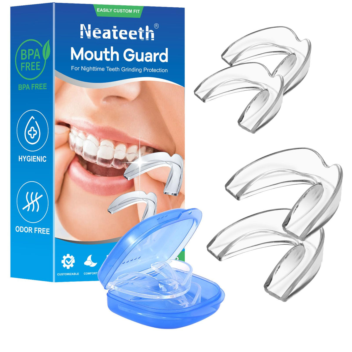 Neateeth Night Guard for Teeth Grinding and Clenching - 1.26 inches