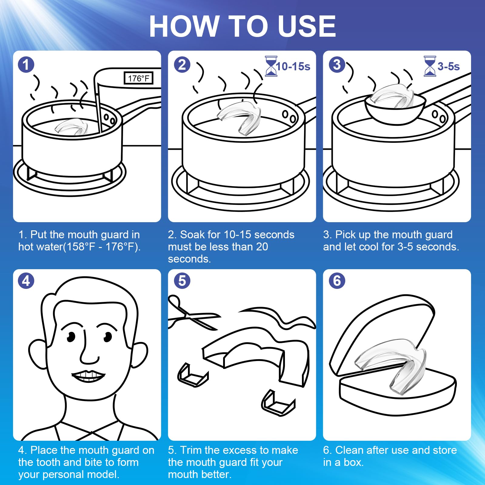 Hypoallergenic and latex-free night guard protects against bruxism