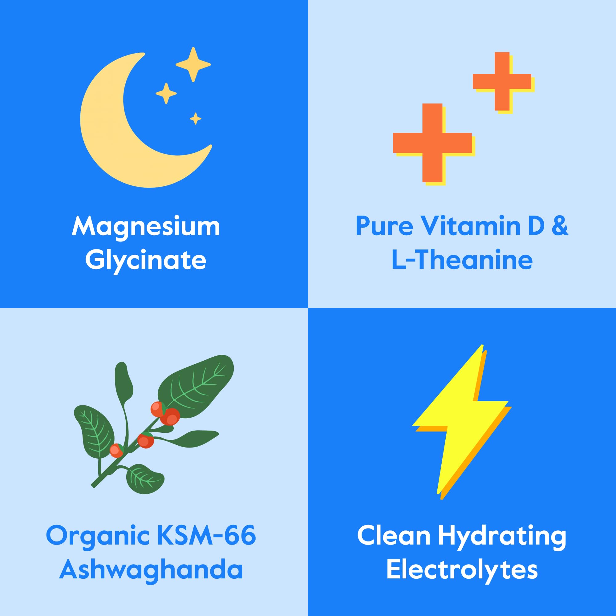 Glass of Nectar Calm drink prepared for consumption