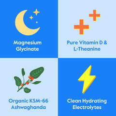 Glass of Nectar Calm drink prepared for consumption