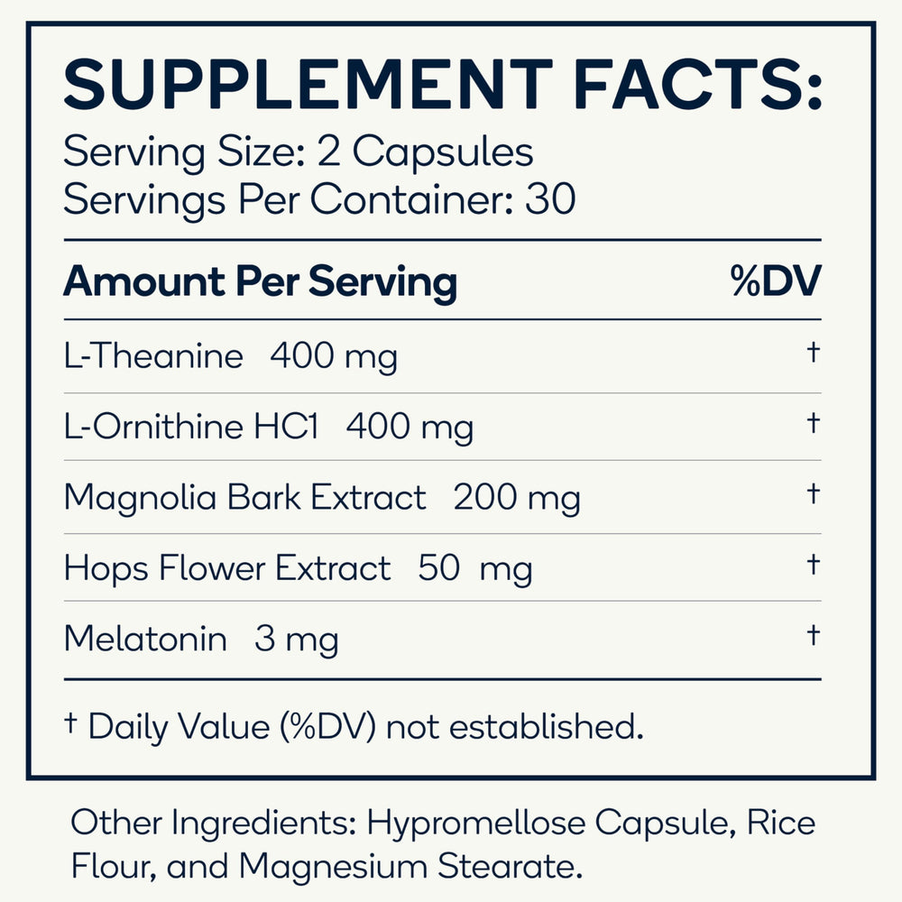 Herbal ingredients blend for natural sleep support