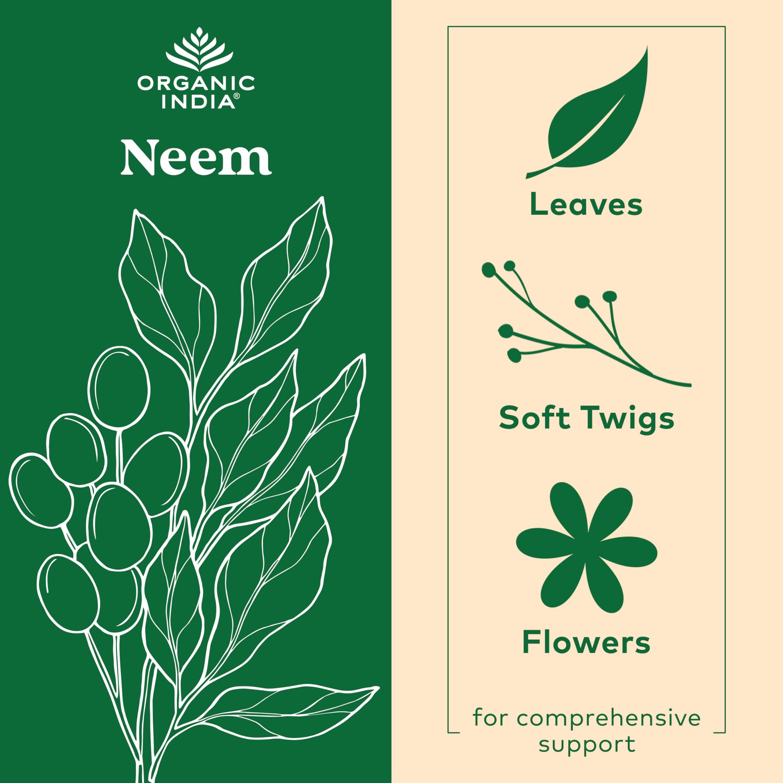 Neem leaf capsules supporting immune health