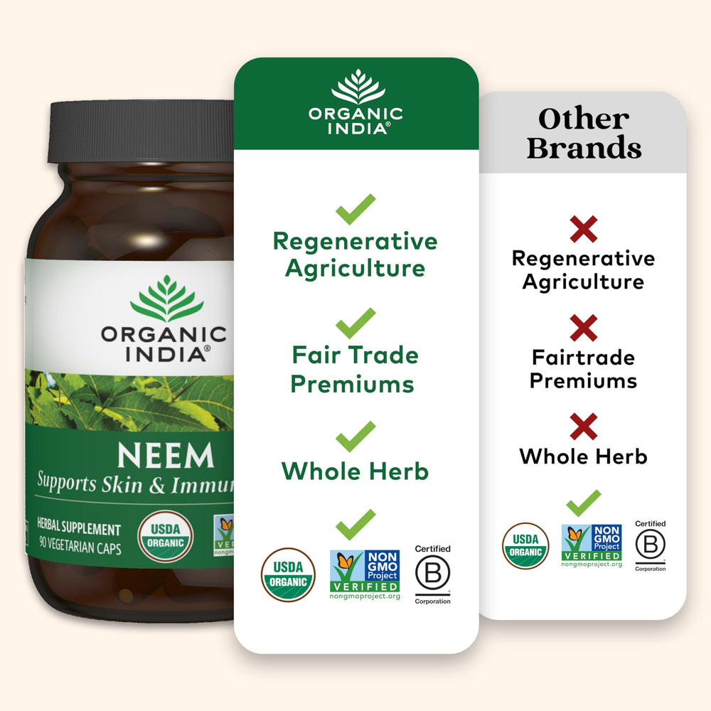 Neem leaf capsules packaging and label