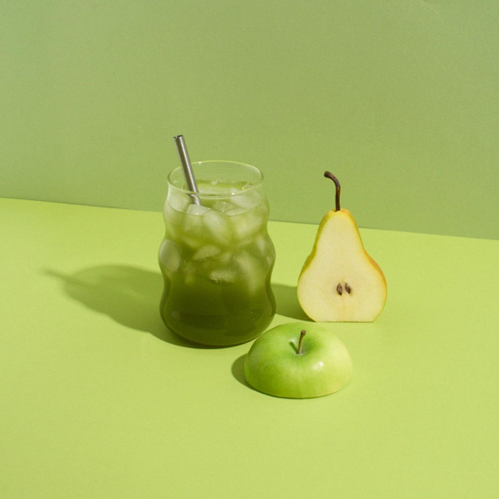 Digestive enzymes and fiber in Nello Supergreens Apple Pear