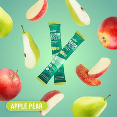 Nello Supergreens Apple Pear 20 servings label