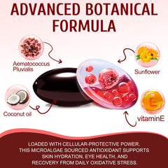 Close-up of Astaxanthin 12mg softgels