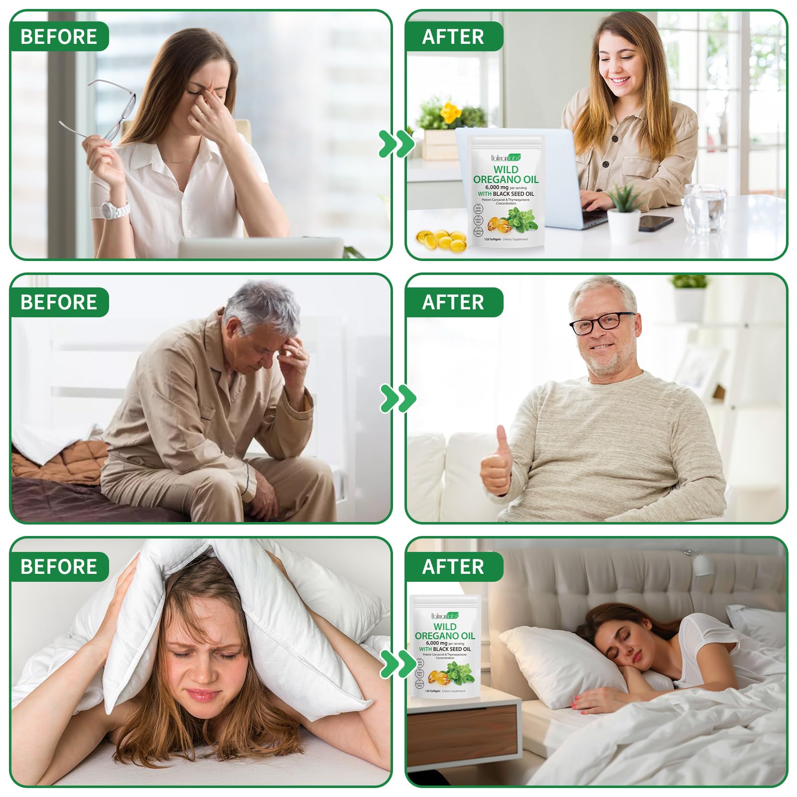 Dosage guidance for Oregano Oil Softgels