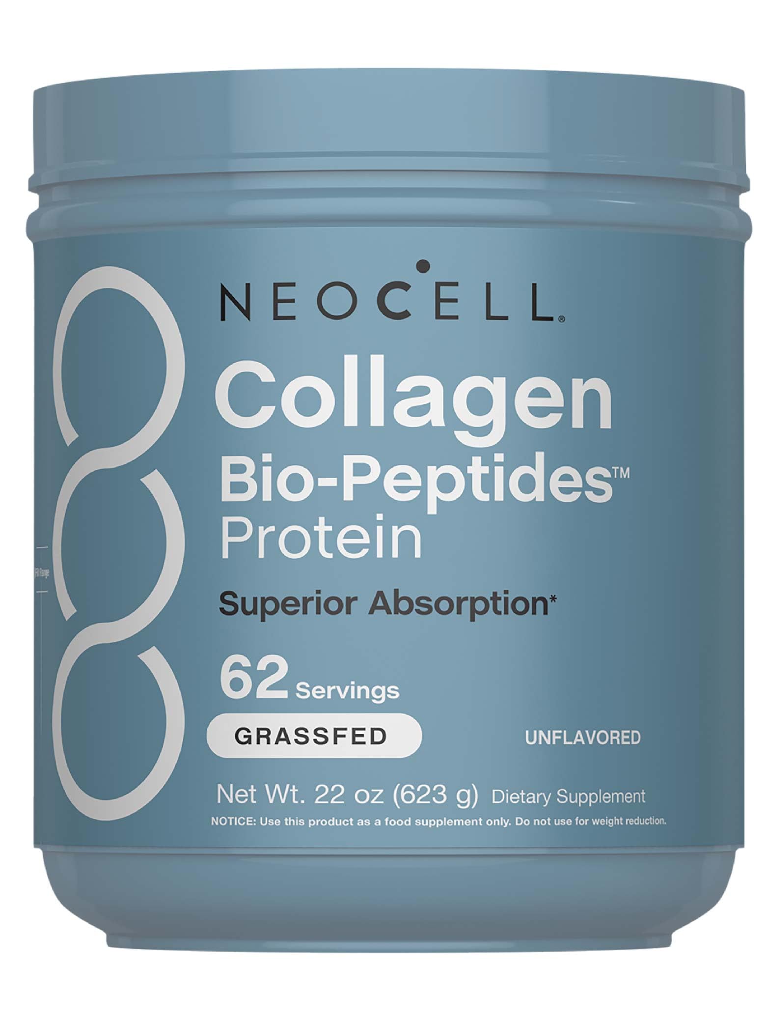 NeoCell Collagen Bio-Peptides Powder 22oz bottle with label