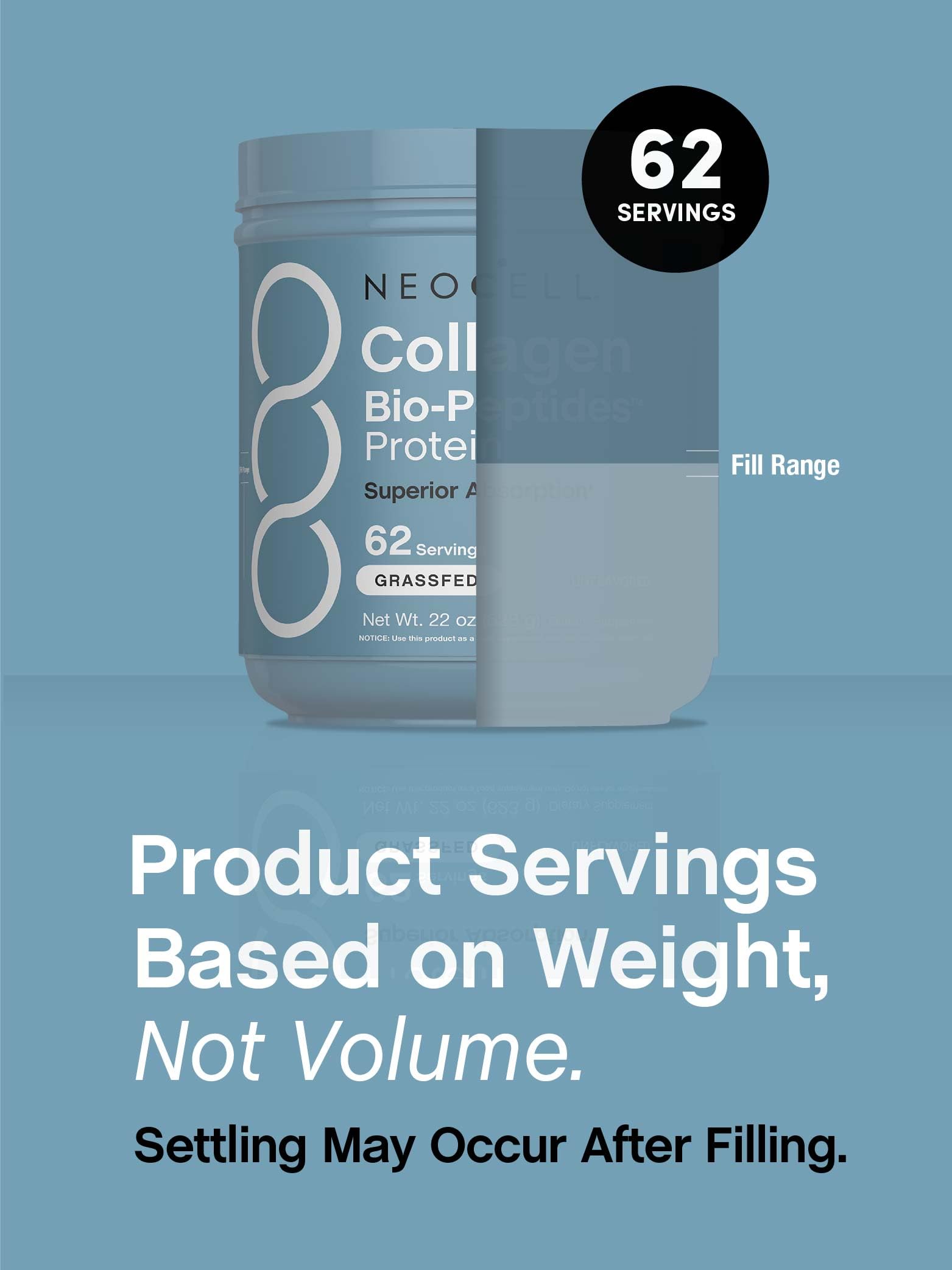 Nutrition facts and amino acids panel close-up