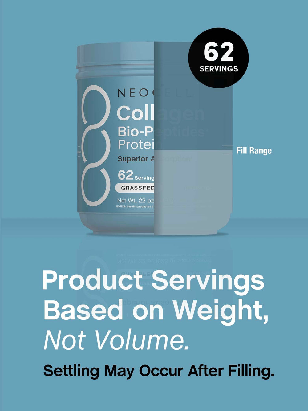 Nutrition facts and amino acids panel close-up