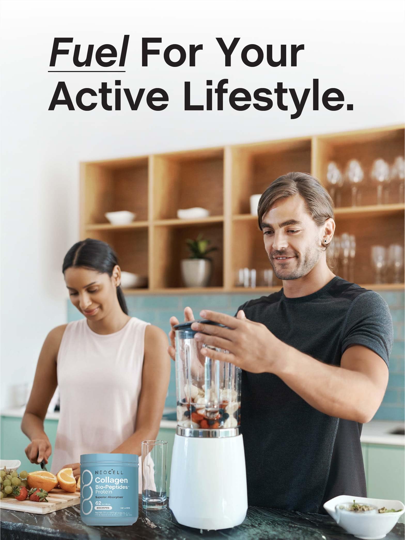 NeoCell Collagen Bio-Peptides Powder 22oz bottle on white background