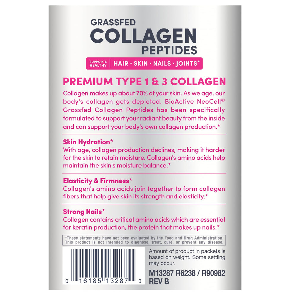 Gluten-free label on NeoCell collagen peptides