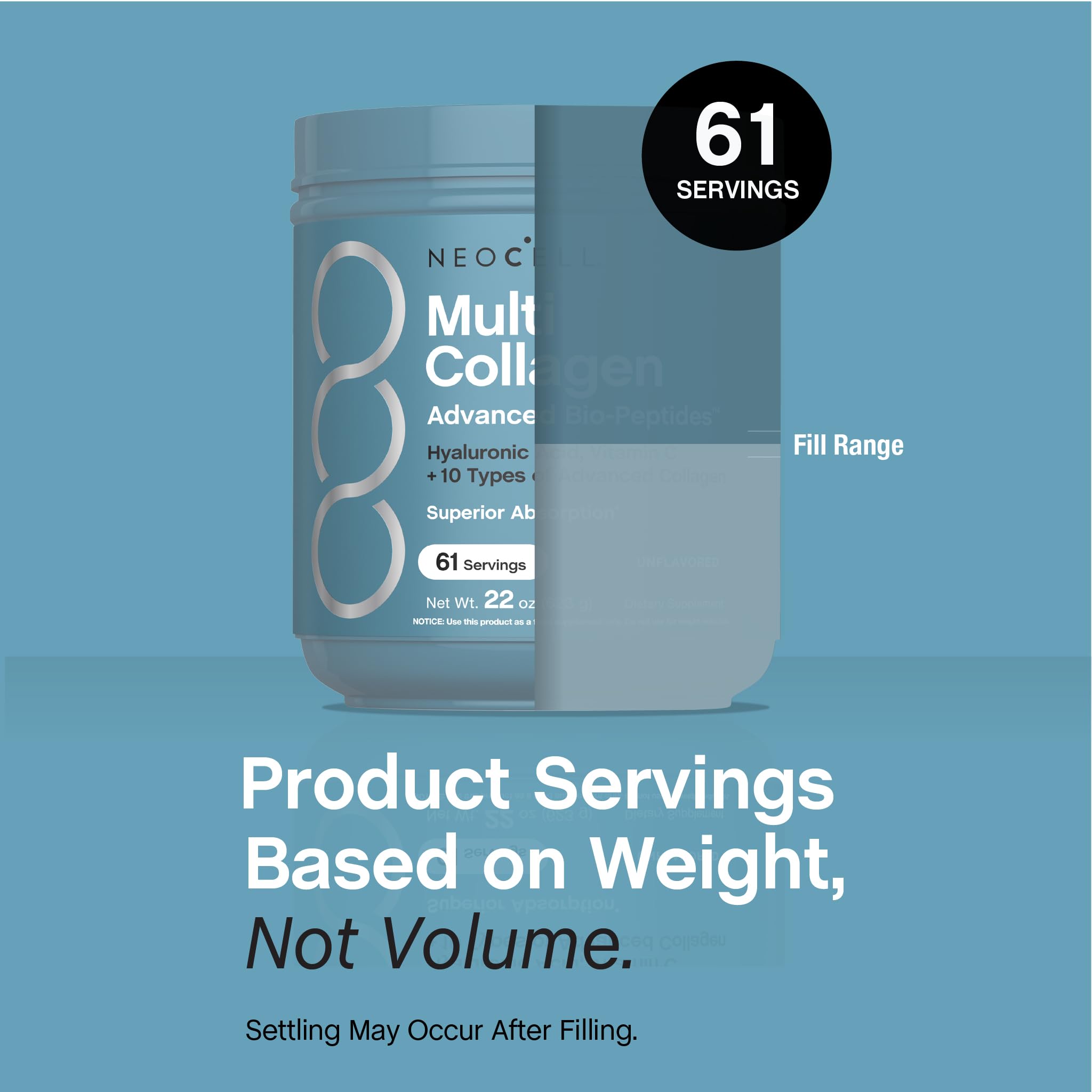 Unflavored powder being mixed into tea or smoothie