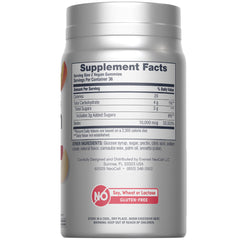 NeoCell Biotin 10000mcg Gummies peach flavor bottle