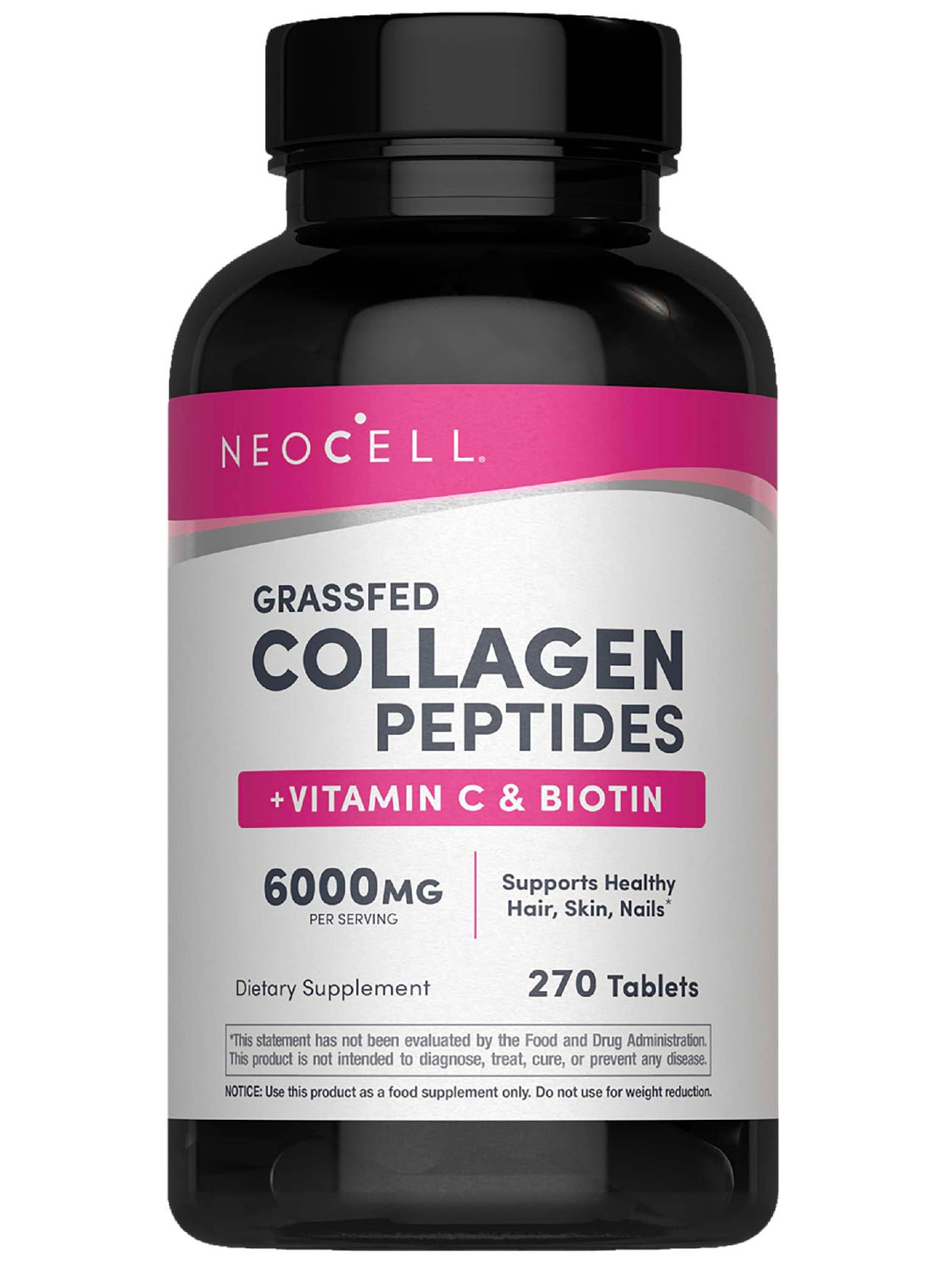 NeoCell Super Collagen bottle with 270 tablets