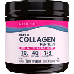 Front view of NeoCell Super Collagen Peptides canister