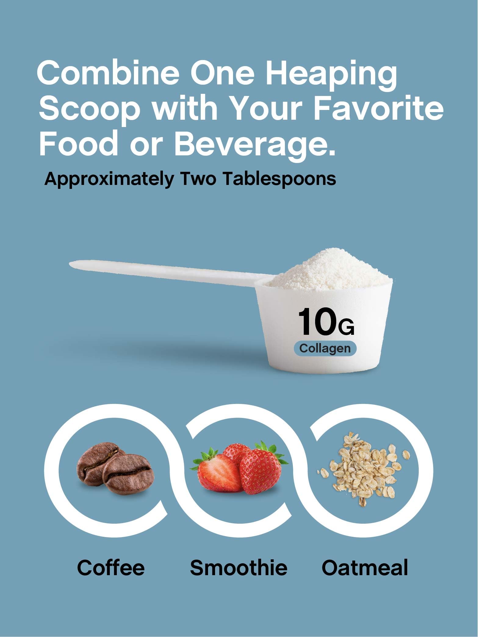 Powder easily mixing into tea with NeoCell Collagen Bio-Peptides