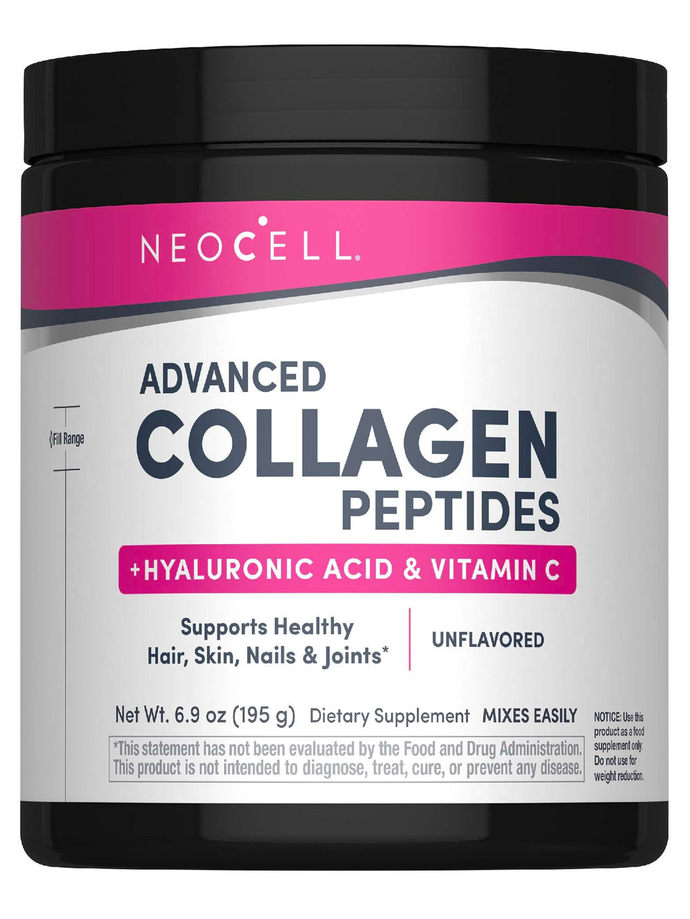 NeoCell Super Collagen Plus 6.9 oz canister label