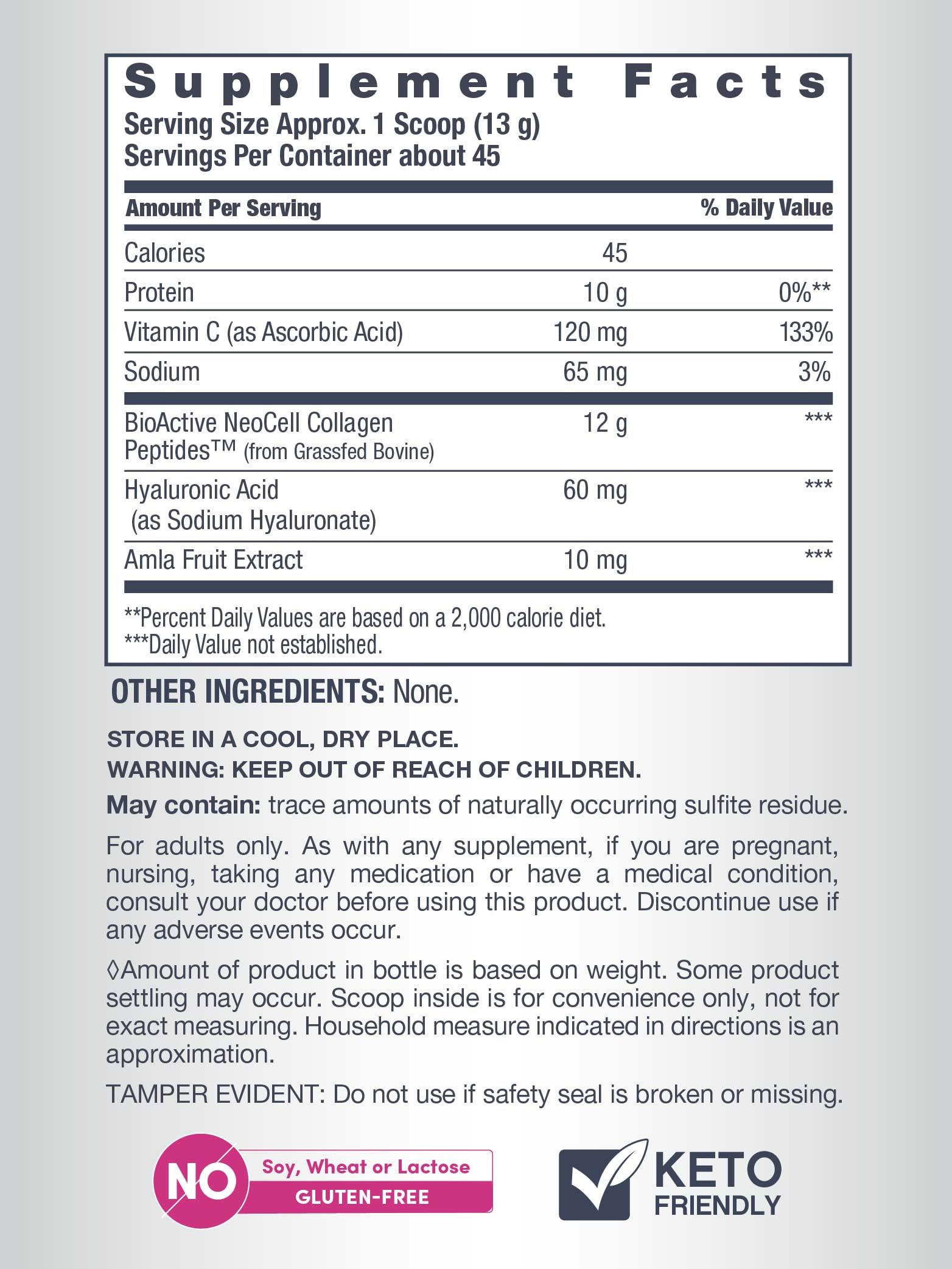 Collagen powder being dissolved into a beverage