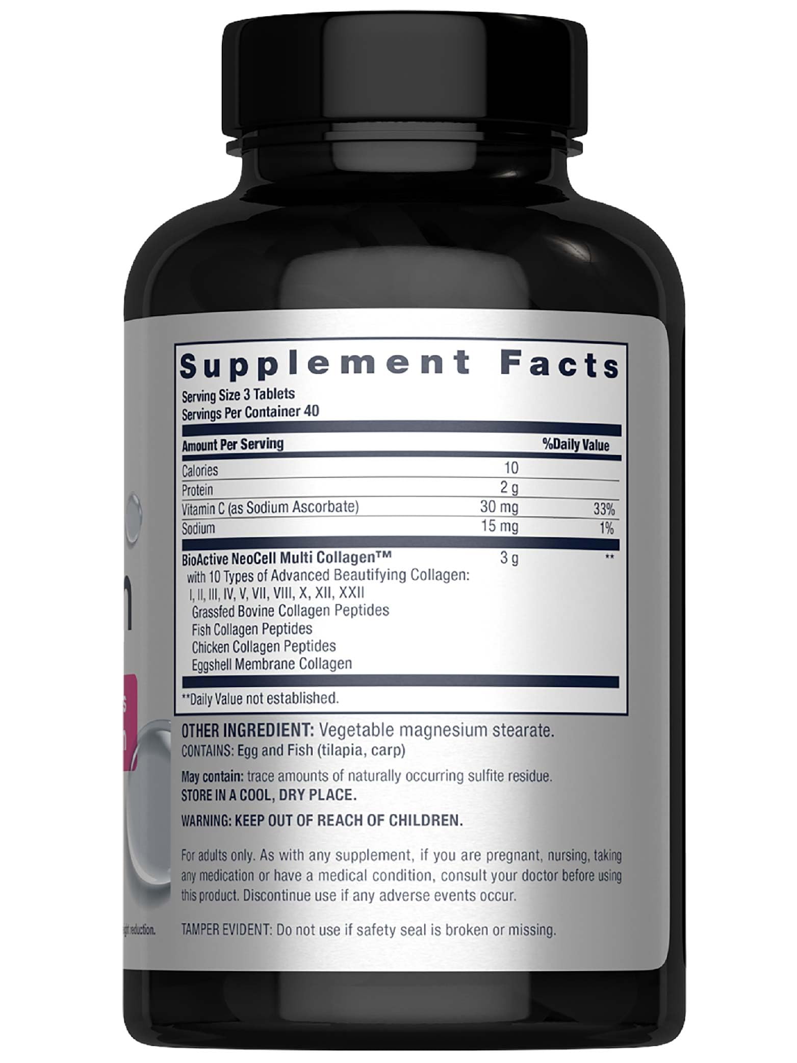 NeoCell Super Multi Collagen Peptides bottle label