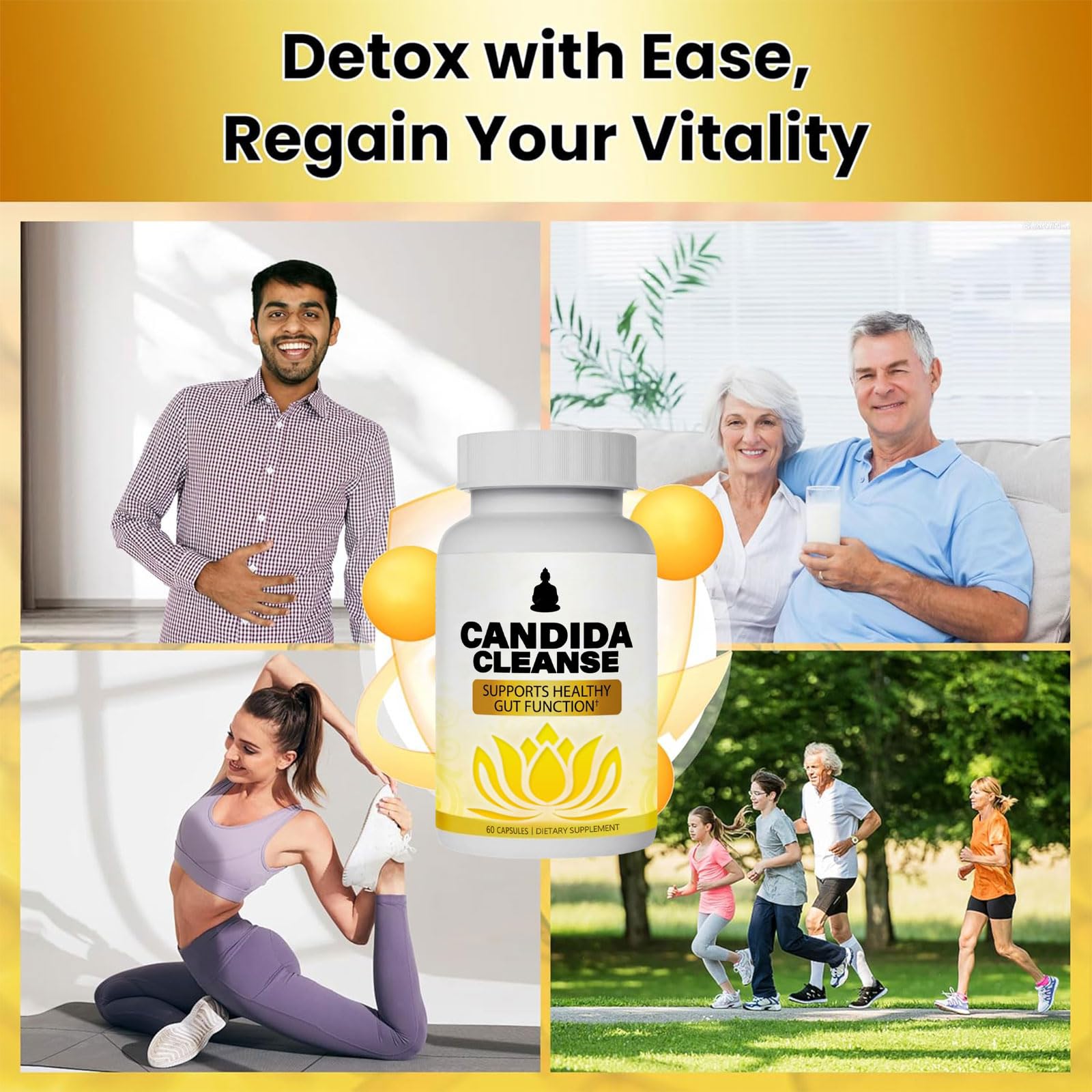 Neonomicon Candida Cleanse ingredient blister pack, oregano leaf and black walnut in daily support mix.