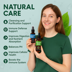 Neonomicon Zeolite Detox Pack front view shows natural preservative-free formula