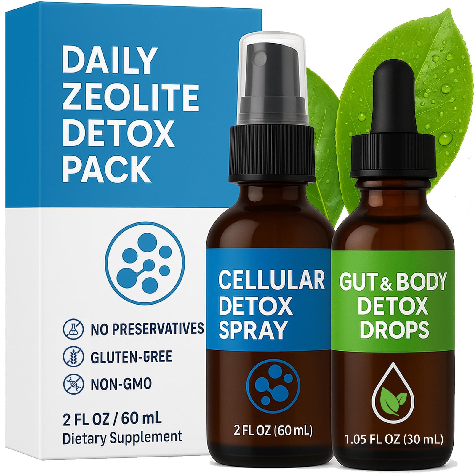 Neonomicon Zeolite Detox Spray bottle demonstrates cellular cleansing support for daily wellness