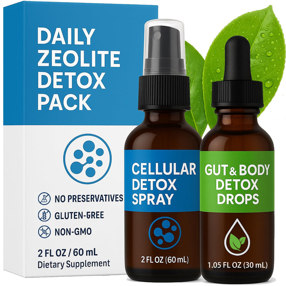 Neonomicon Zeolite Detox Spray bottle demonstrates cellular cleansing support for daily wellness