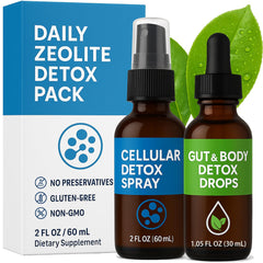 Neonomicon Zeolite Detox Spray bottle demonstrates cellular cleansing support for daily wellness