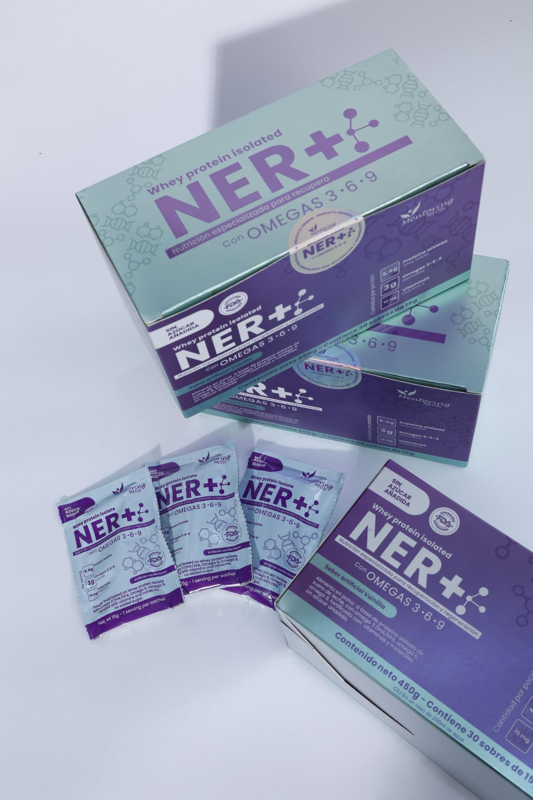 NER+ Proteina Medica compact jar keeps protein fresh for steady daily use.