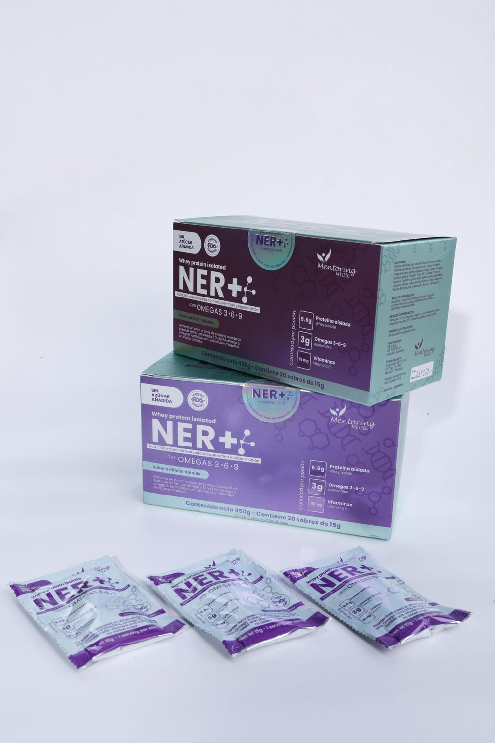 NER+ Proteina Medica shake in glass shows smooth mixing after workouts.