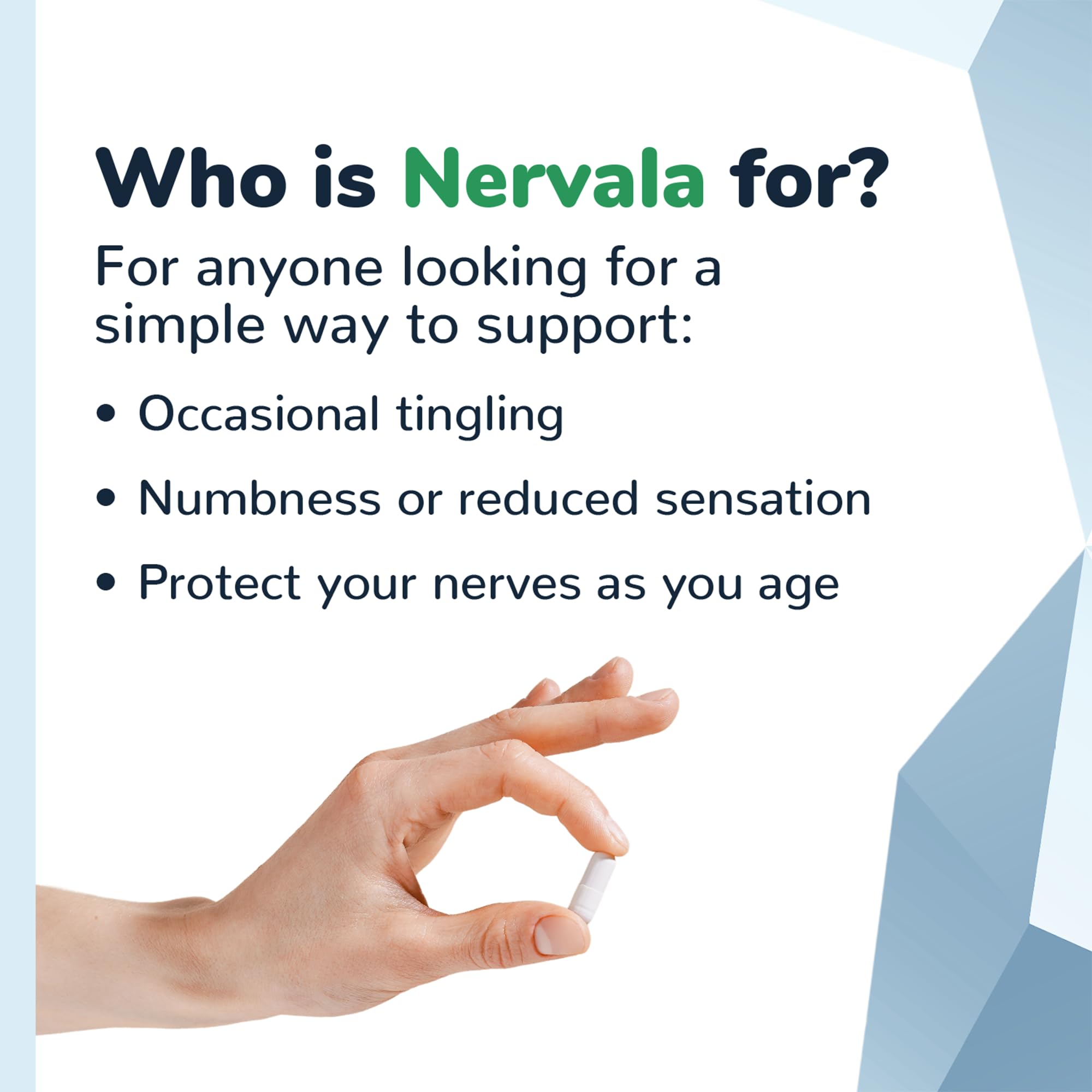 Illustration of nerve health support from Nervala