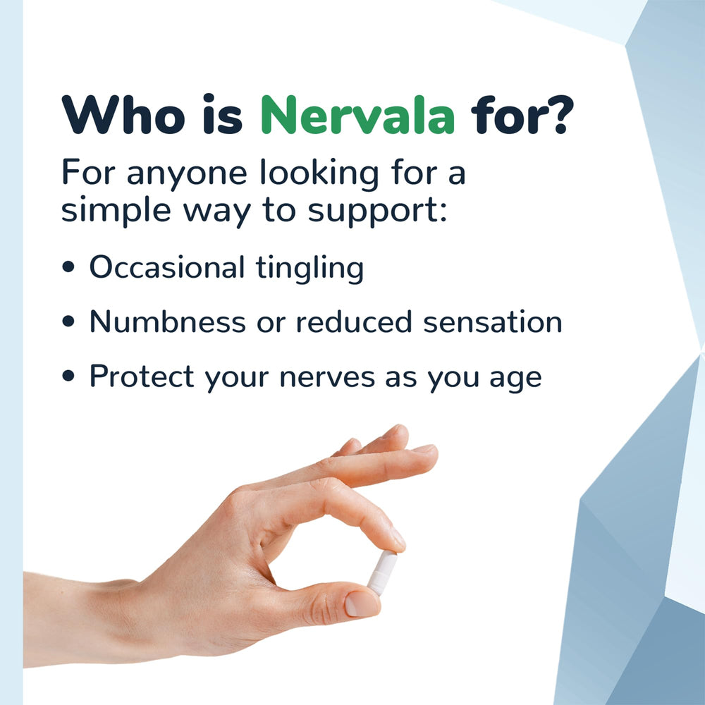 Illustration of nerve health support from Nervala