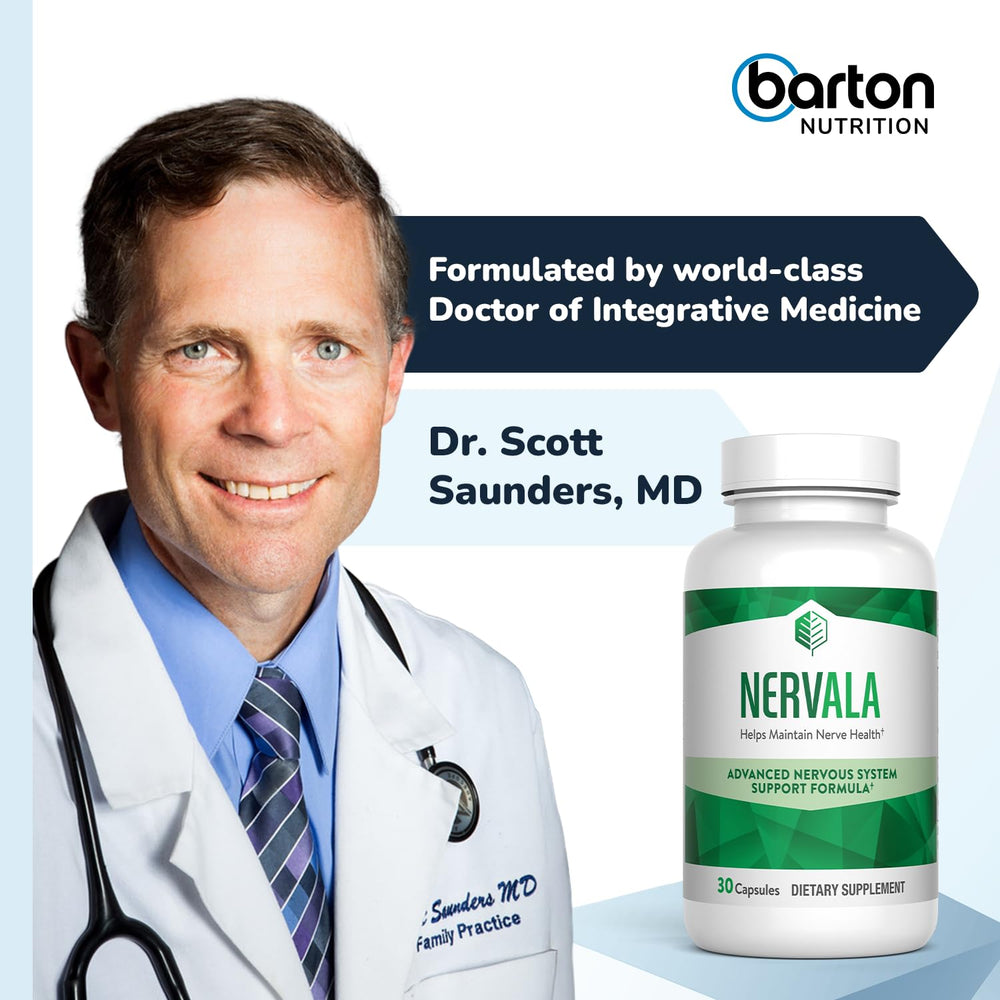 Nervala packaging showing 30 capsules for 1-month supply