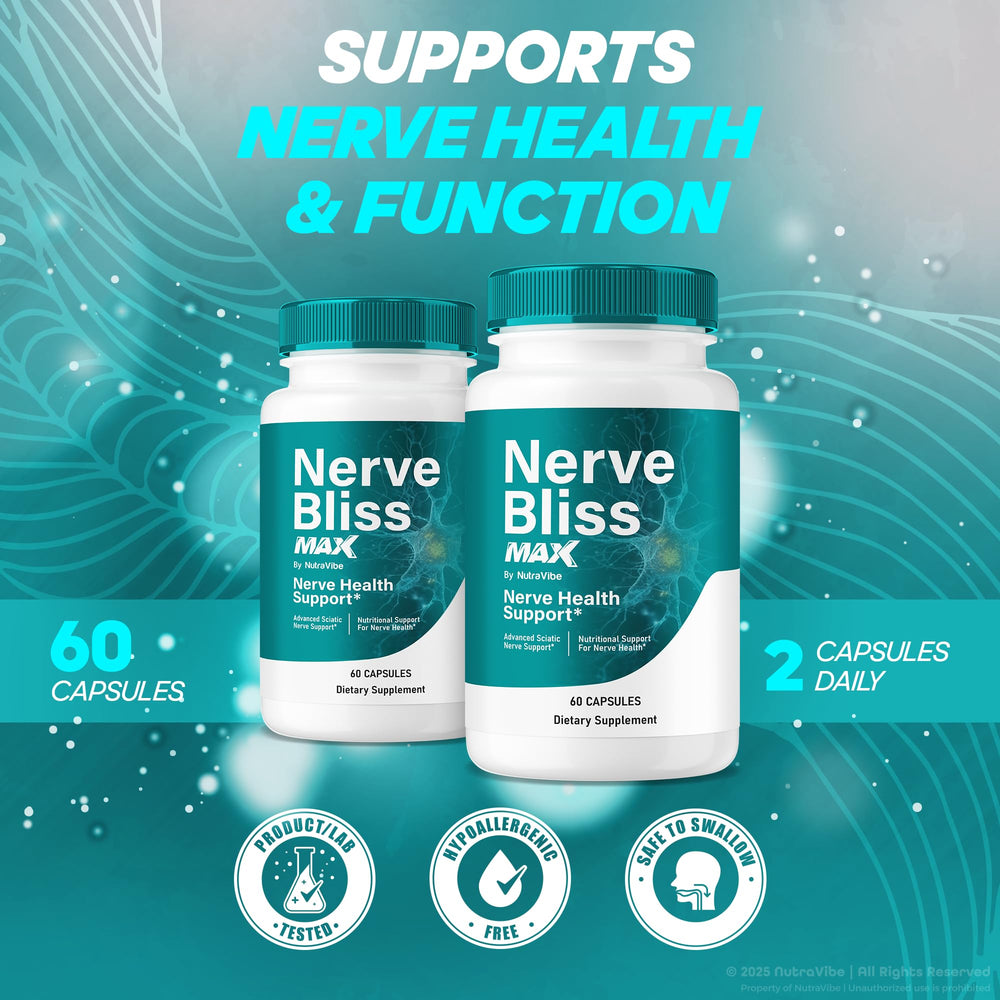 Daily routine with Nerve Bliss Max two pills per day