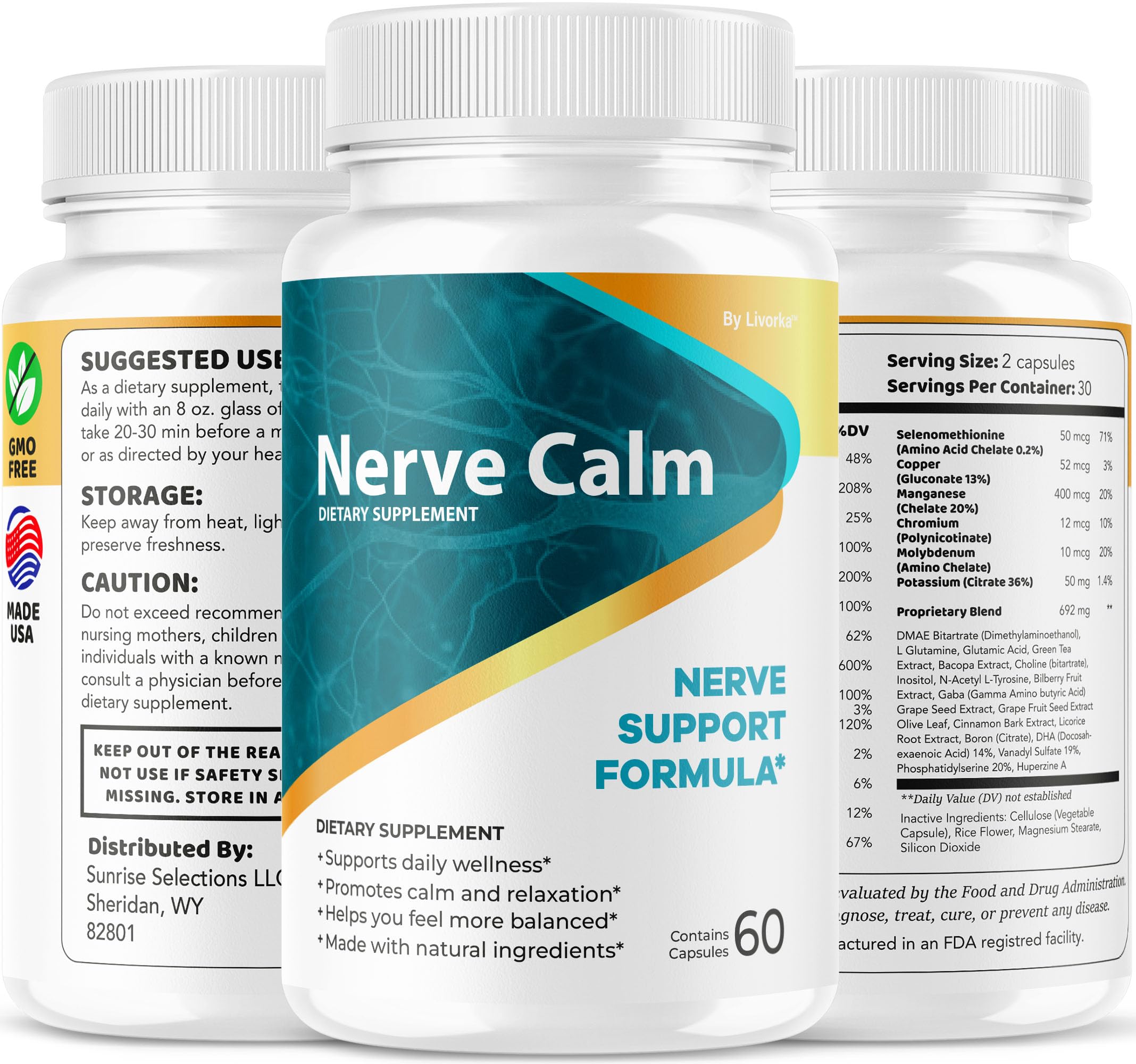 Lifestyle scene featuring Nerve Calm for wellness