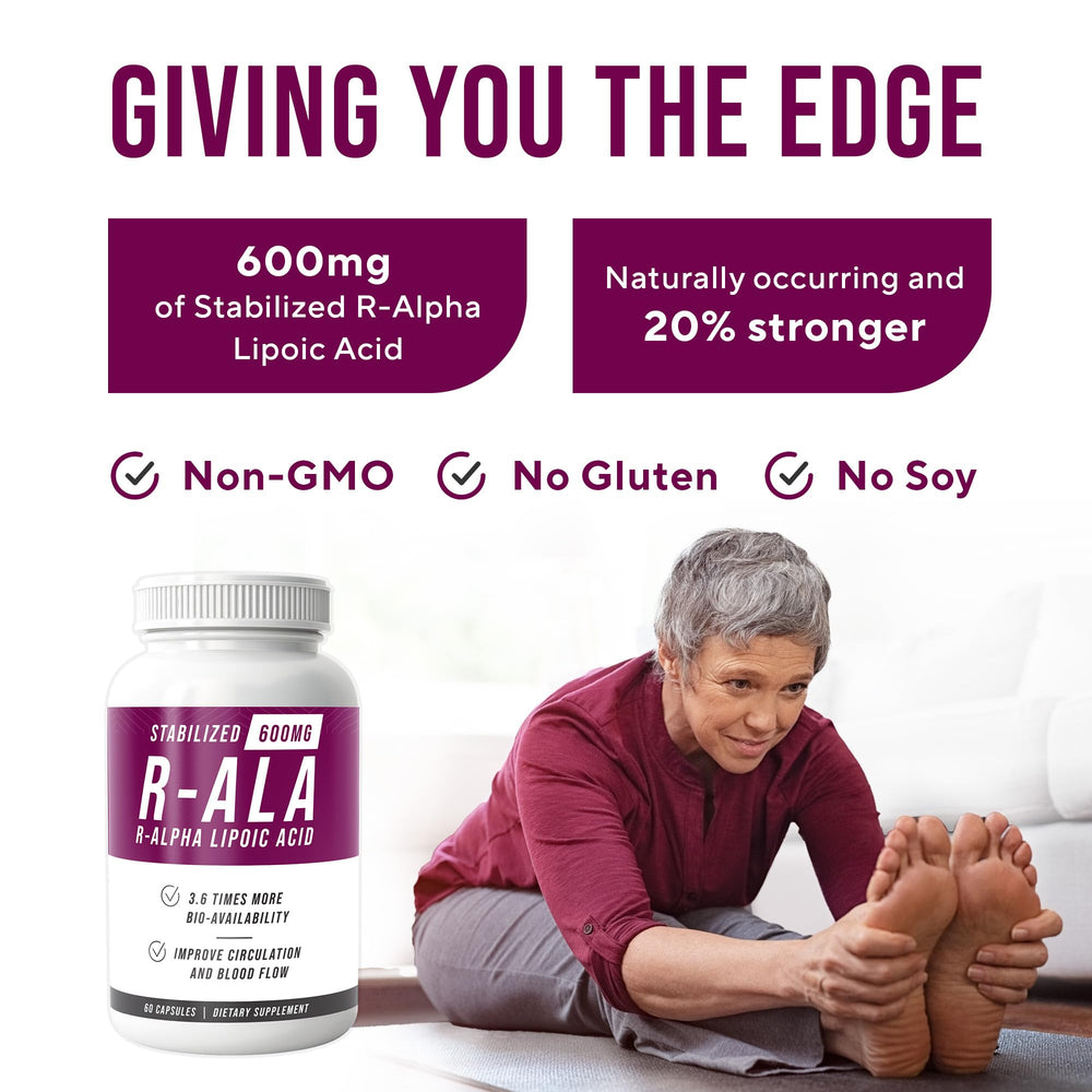 Nerve cells nourished by R-ALA 600mg antioxidant