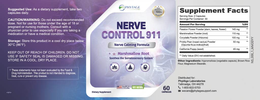 Made in USA badge for Nerve Control 911