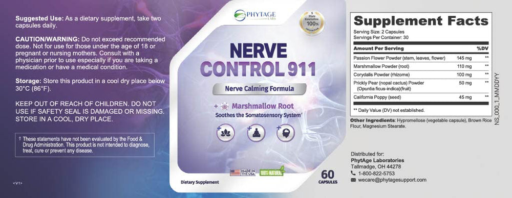 Made in USA badge for Nerve Control 911