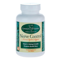 Front view of Common Sense Herbal Nerve Control bottle