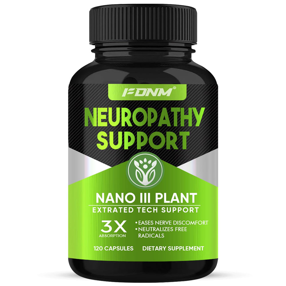 Front of bottle: Nerve Savior for Neuropathy 120 capsules