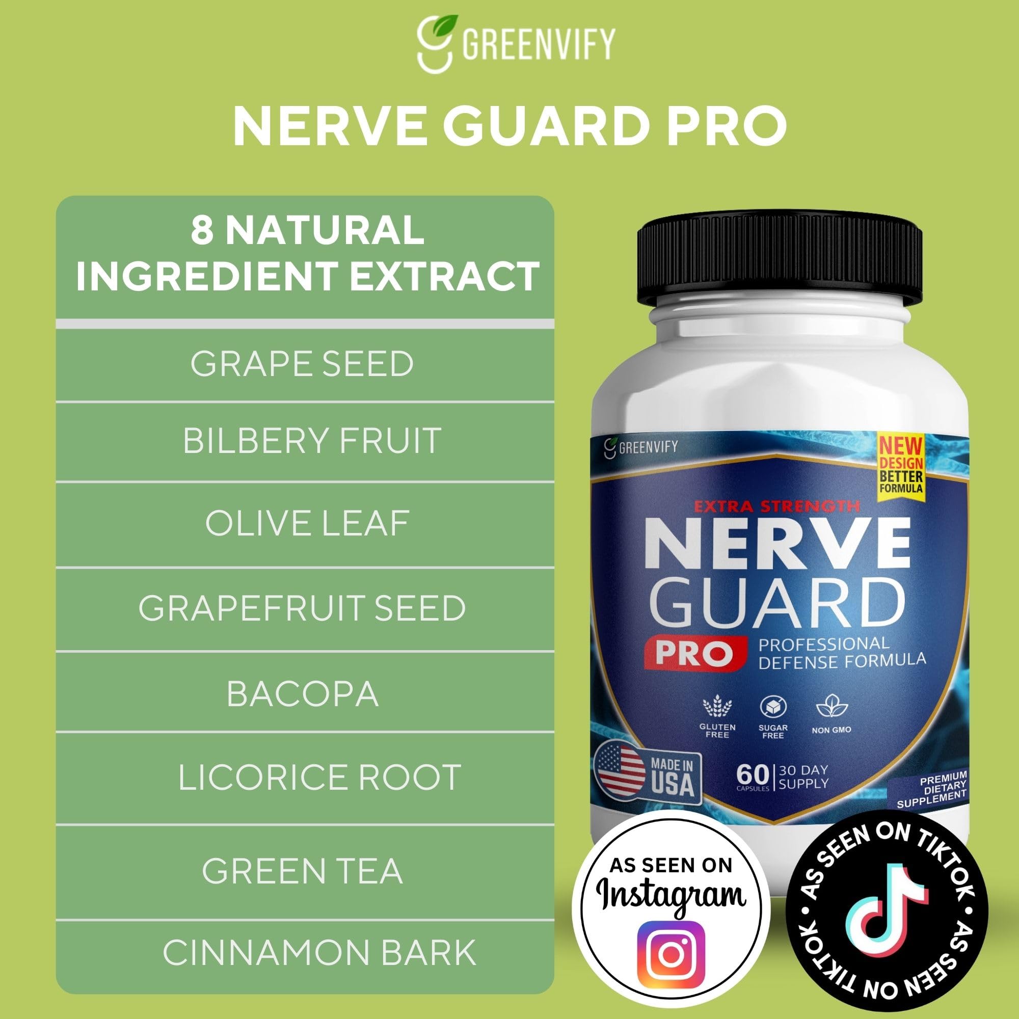 Nerve Shield Plus Pro capsules close-up for easy daily use and ongoing nerve comfort