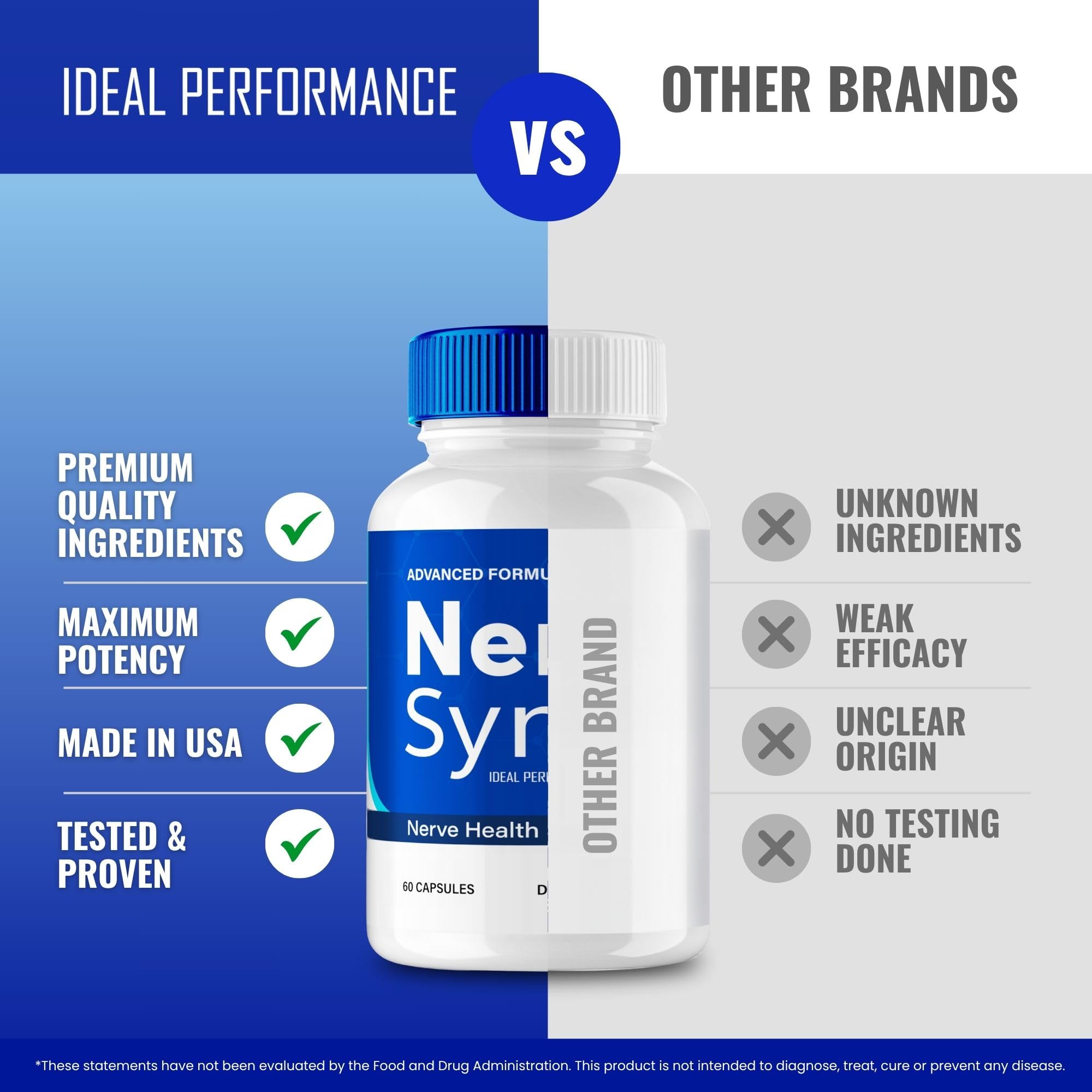 Customer review graphic for Nerve Sync Capsules