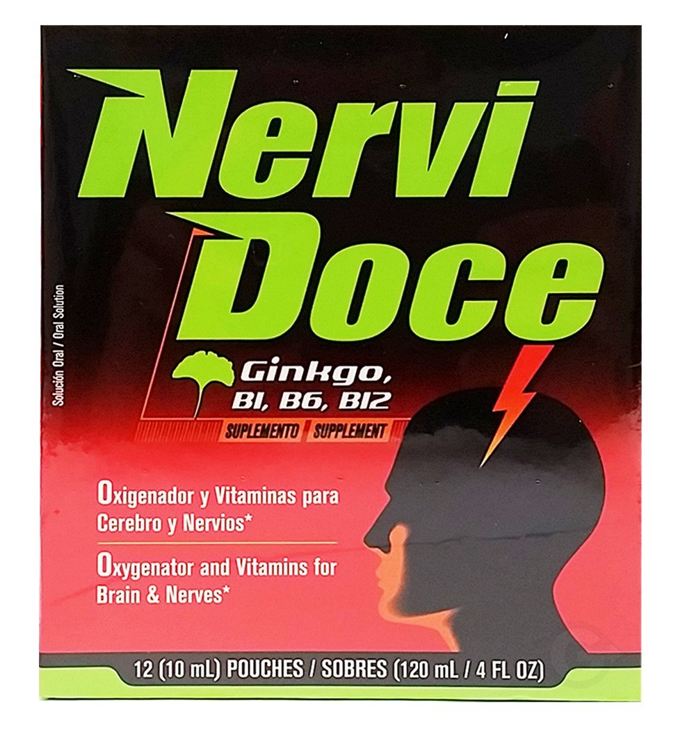 Front view of Nervidoce Multivitamin 12-count pouch