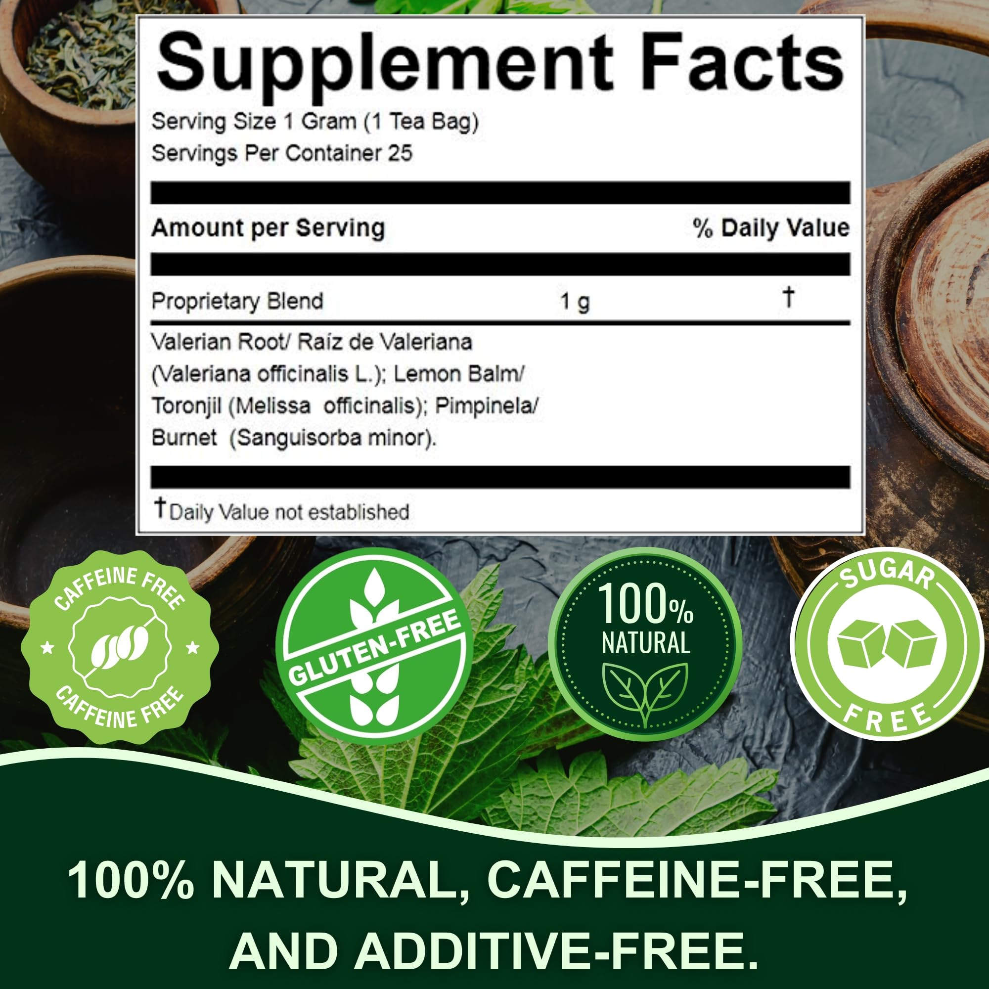 Cup of Nerviosan calming herbal tea brewed