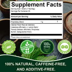 Cup of Nerviosan calming herbal tea brewed