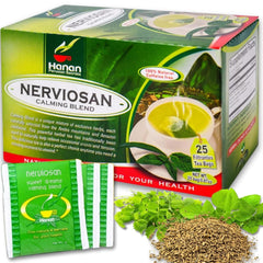 Nerviosan calming herbal tea packaging